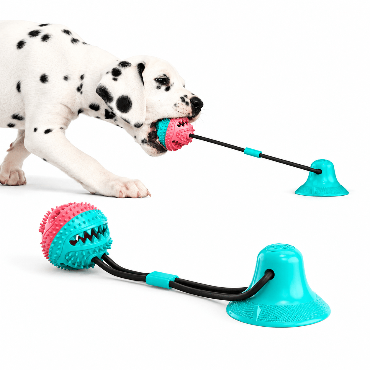 Suction Cup Dog Chew Toy with Treat Ball - Markif Pet Shop