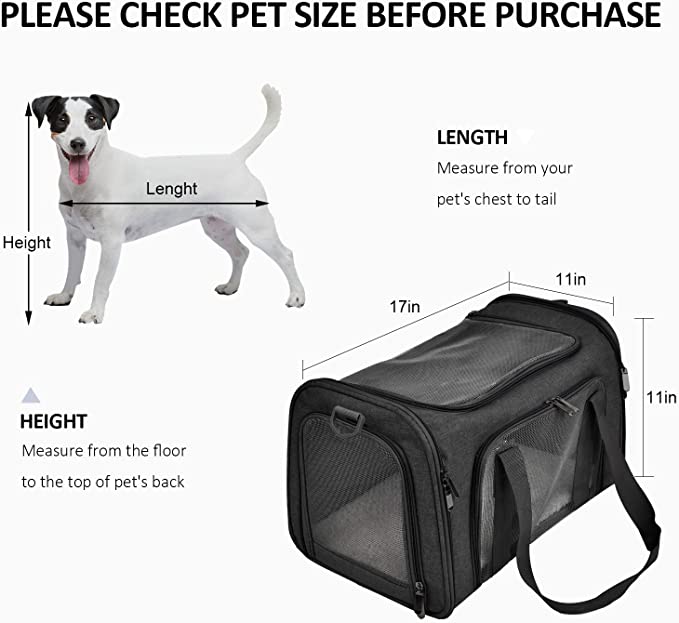 Soft-Sided Pet Foldable Carrier