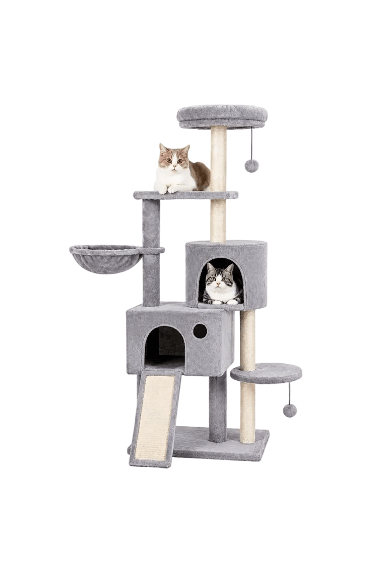 59" Multi-Level Cat Tree & Scratching Tower - Markif Pet Shop