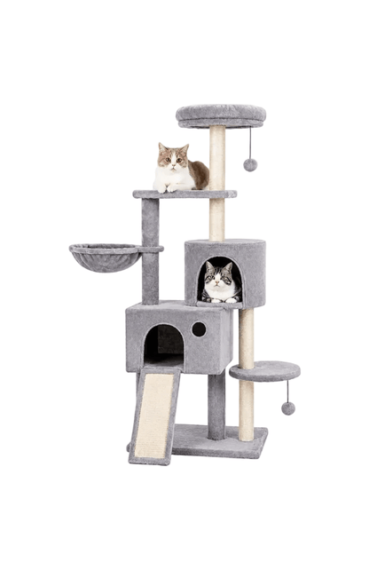 59" Multi-Level Cat Tree & Scratching Tower - Markif Pet Shop