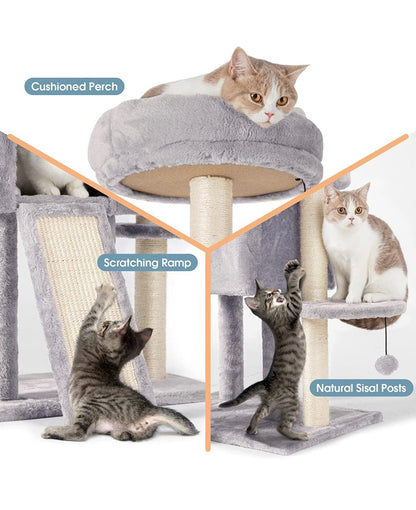59" Multi-Level Cat Tree & Scratching Tower - Markif Pet Shop