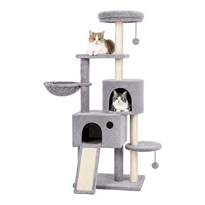 59" Multi-Level Cat Tree & Scratching Tower