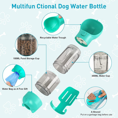 Doggie Hydration Hub: All-in-One Water Dispenser and Feeder