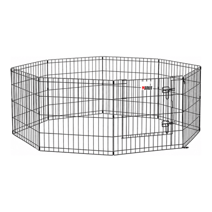8-Panel Foldable Metal Dog Playpen