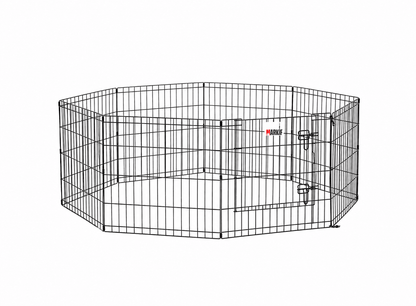 8-Panel Foldable Metal Dog Playpen - Markif Pet Shop