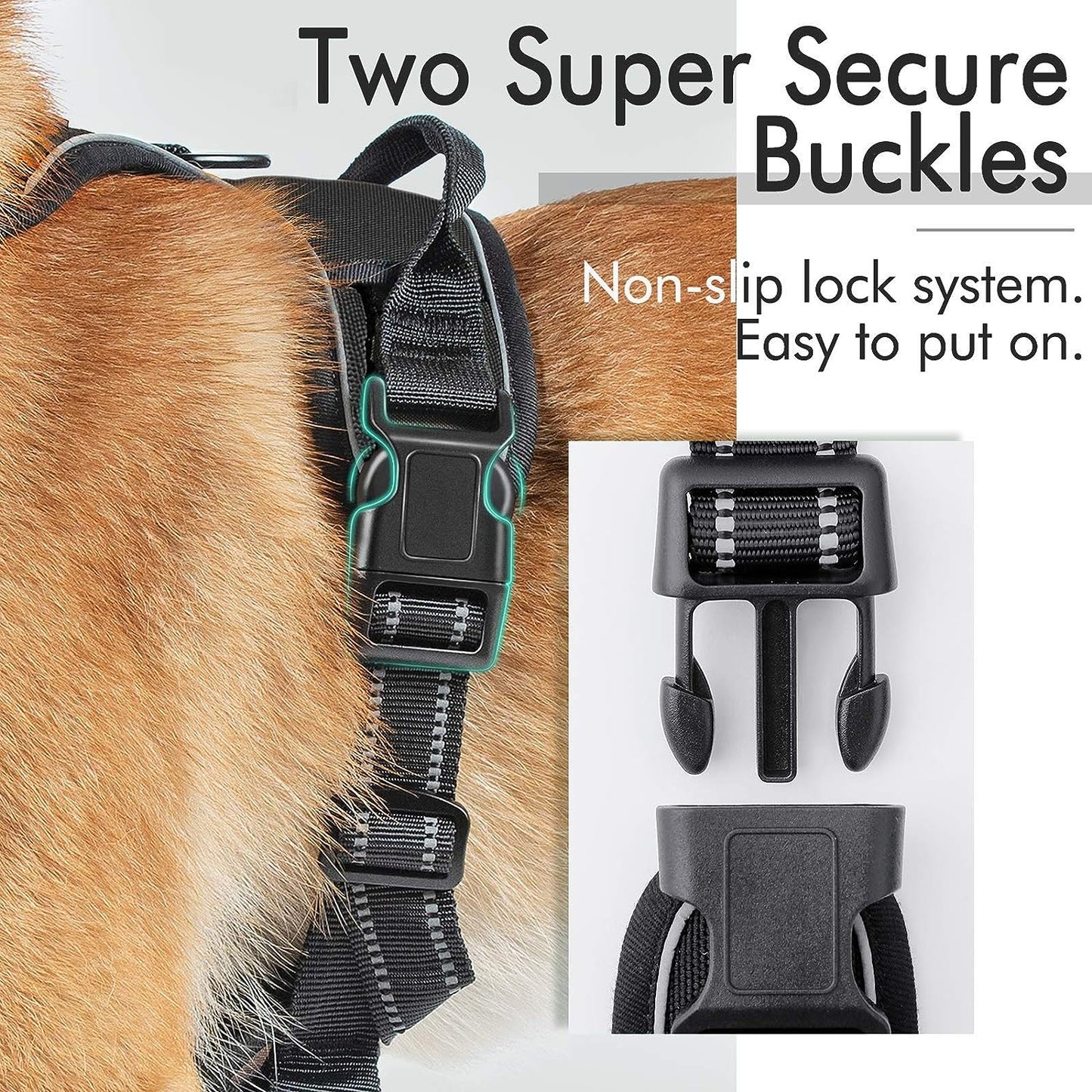 Dog Harness with Reflective Safety and Easy Control Handle