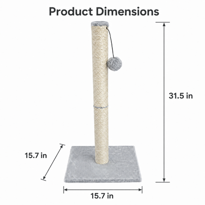 Cat Scratching Post with Hanging Toy
