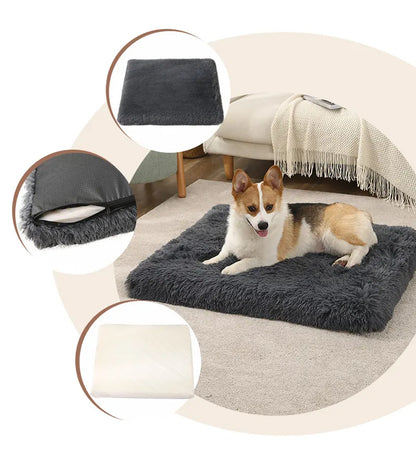 Ultimate Comfort Pet Mat: Soft, Washable, Anti-Slip Crate Bed