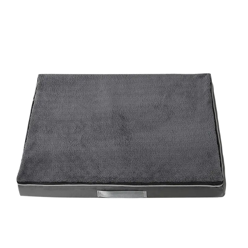 Memory Foam Dog Bed: Washable Cover & Crate Mat