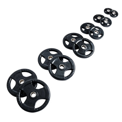 245 lb Rubber-Coated Olympic Plate Set