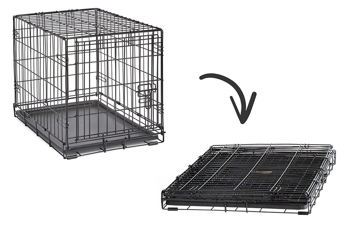 Dog cage hot sale double door