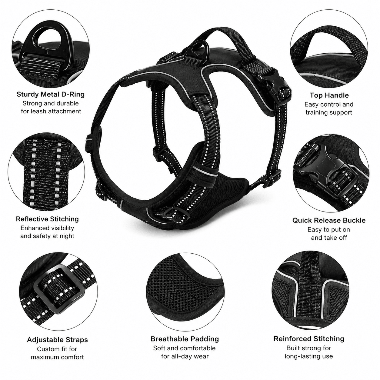 Adjustable Dog Harness - Markif Pet Shop