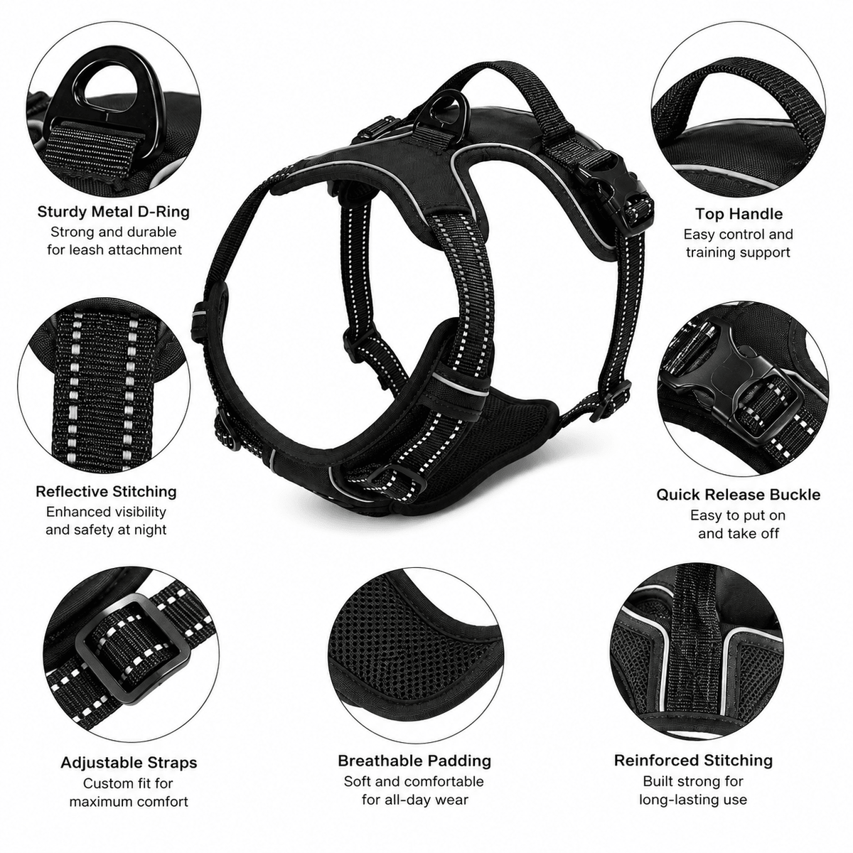 Adjustable Dog Harness - Markif Pet Shop
