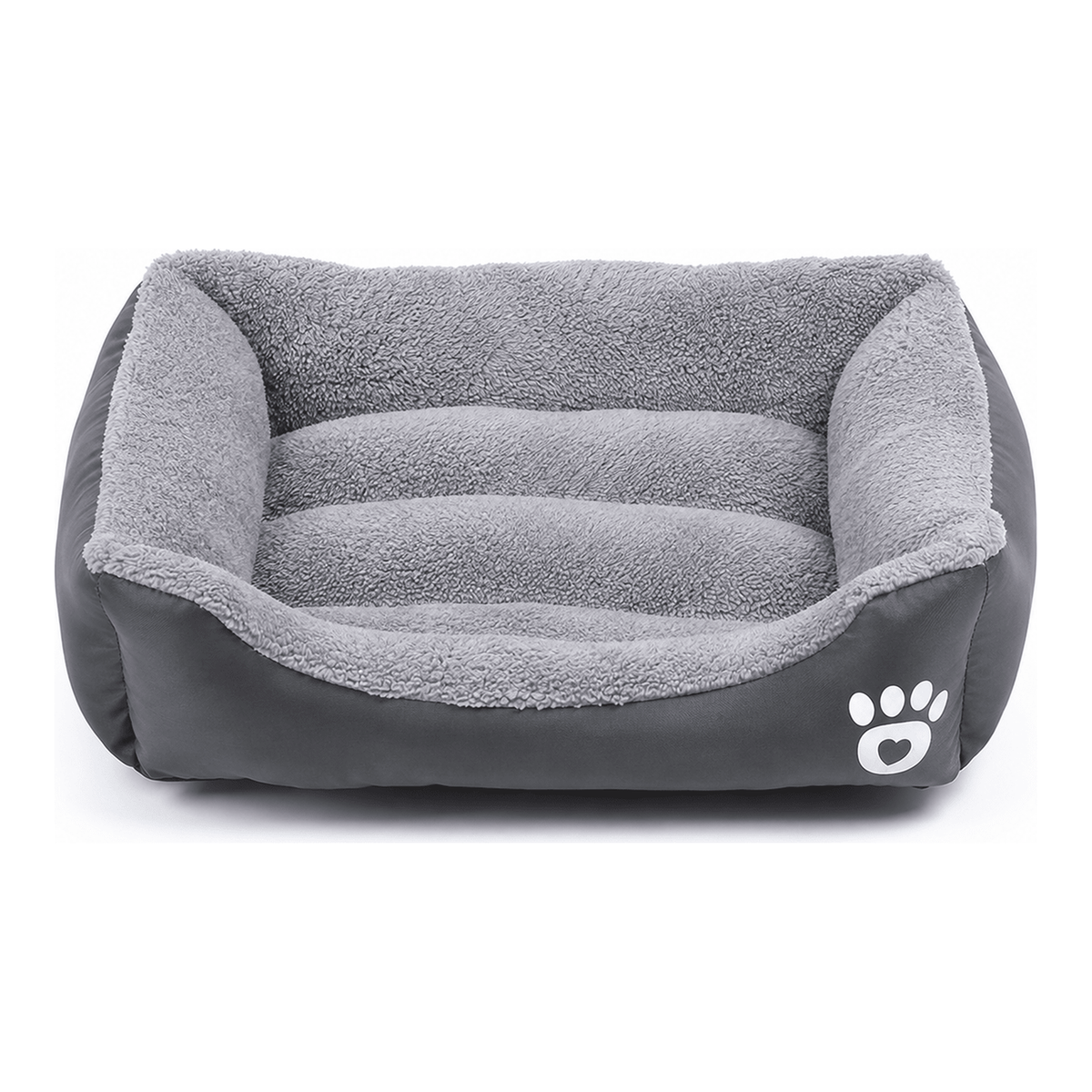 Cozy Bolster Dog Bed with Raised Sides