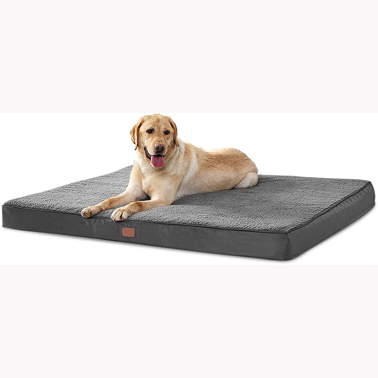 Memory Foam Dog Bed Washable Cover Crate Mat Pet Supplies