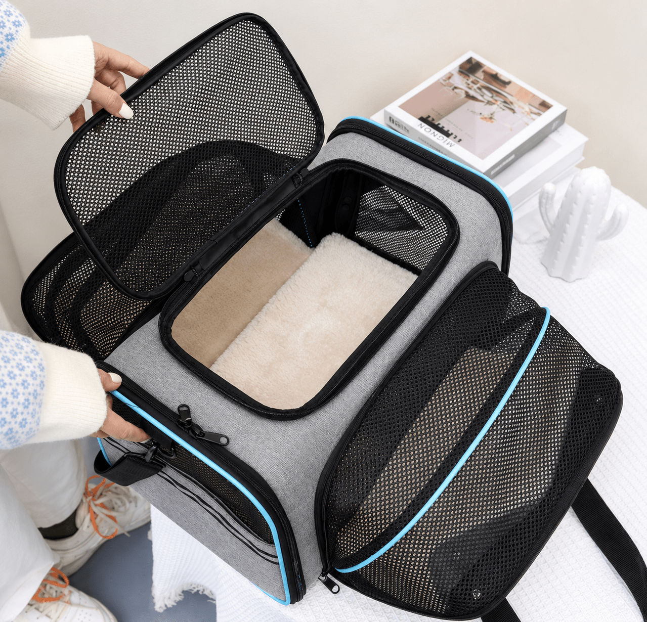 Foldable Pet Carrier Bag - Markif Pet Shop