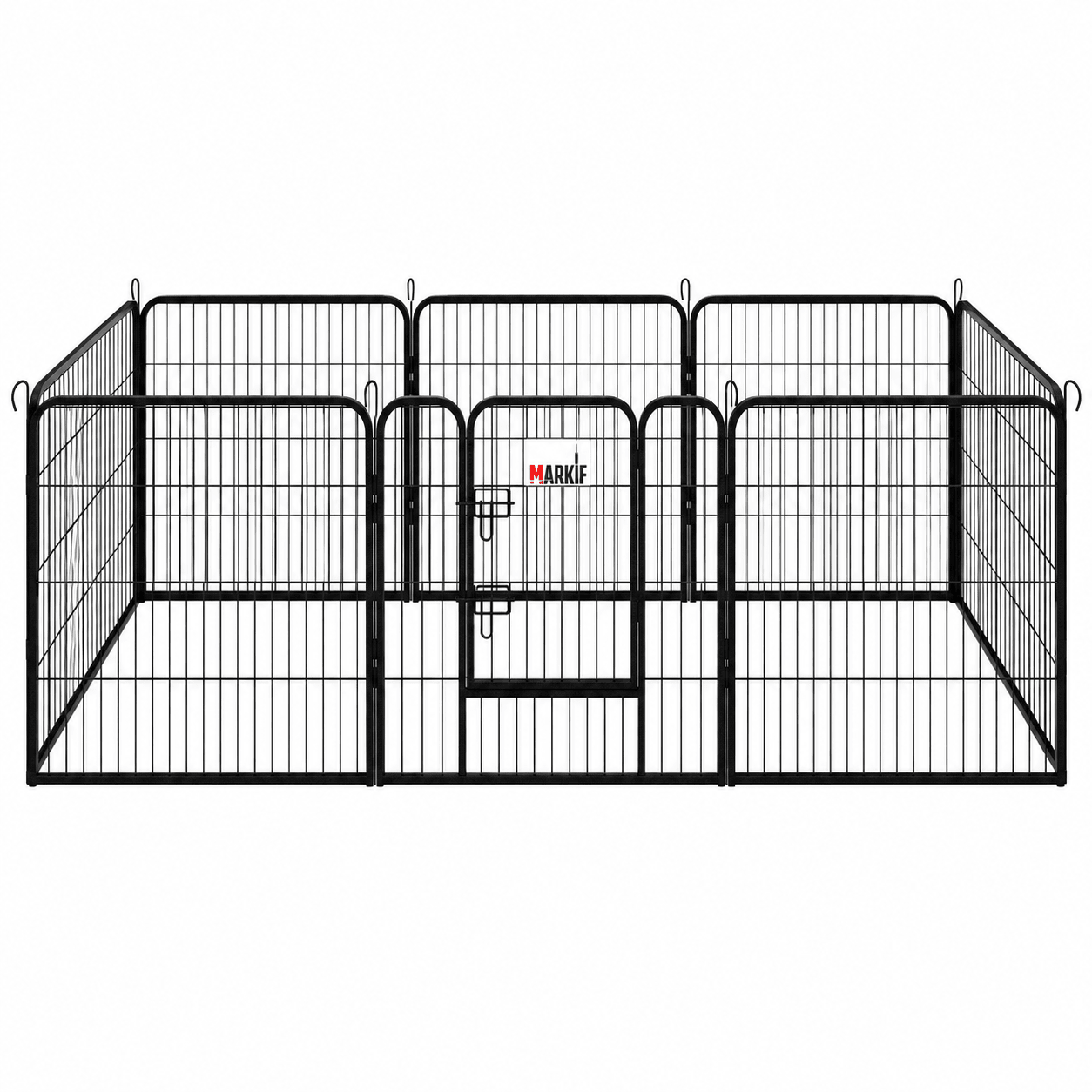 Heavy-Duty 8-Panel Metal Dog Playpen - Markif Pet Shop