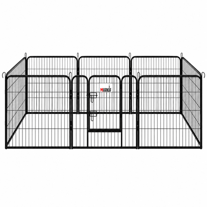 Heavy-Duty 8-Panel Metal Dog Playpen - Markif Pet Shop