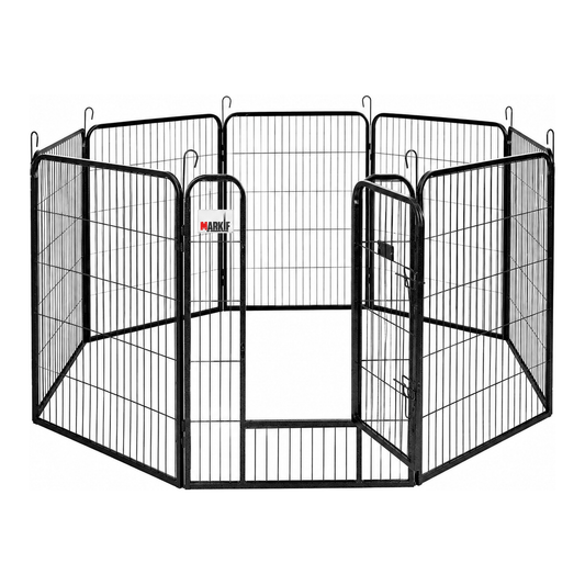 Heavy-Duty 8-Panel Metal Dog Playpen