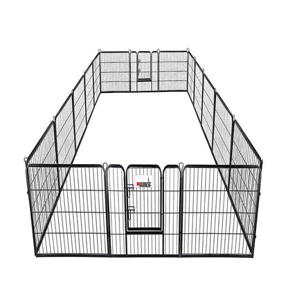 Heavy-Duty 8-Panel Metal Dog Playpen - Markif Pet Shop