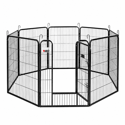 Heavy-Duty 8-Panel Metal Dog Playpen - Markif Pet Shop