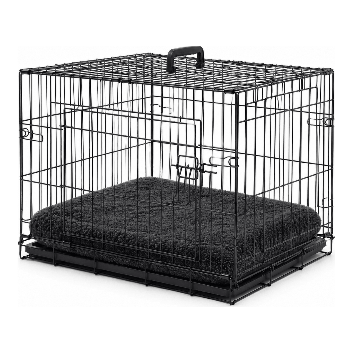 Rectangular Dog Bed & Crate Mat - shown inside crate