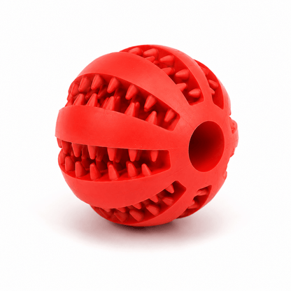 Rubber Dog Treat Ball & Chew Toy - Markif Pet Shop