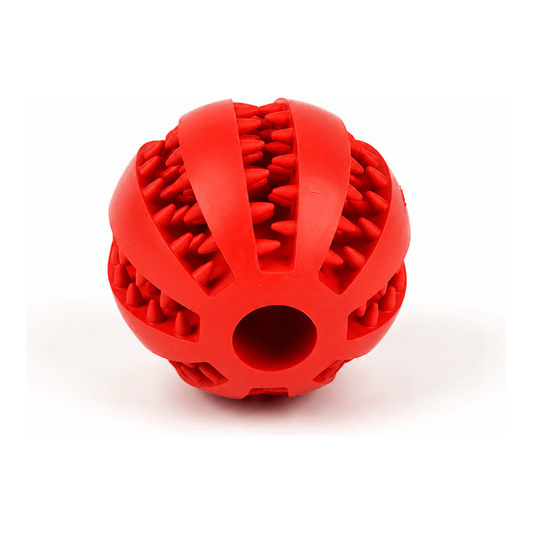 Rubber Dog Treat Ball & Chew Toy