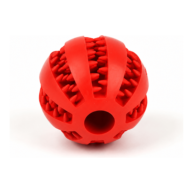 Rubber Dog Treat Ball & Chew Toy