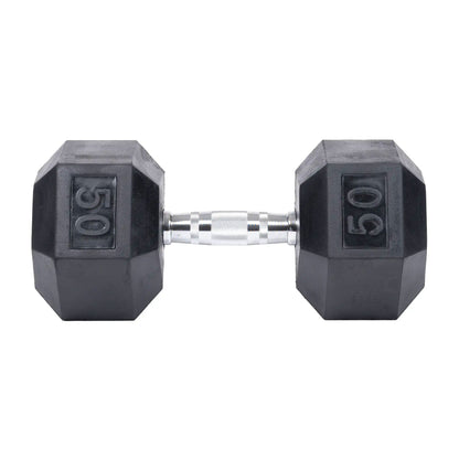 5-50lbs Rubber Dumbbell Set