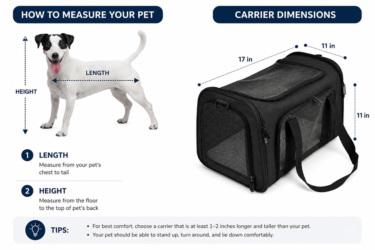 Soft-Sided Pet Carrier Bag - Markif Pet Shop