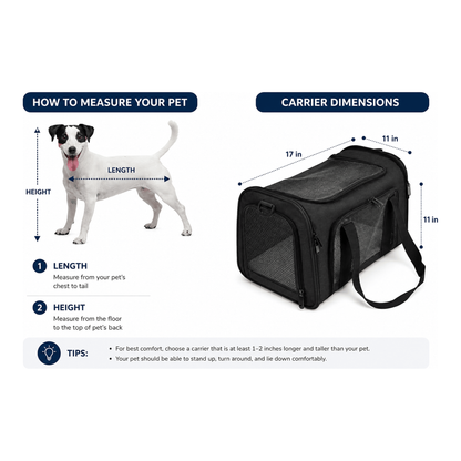 Soft-Sided Pet Carrier Bag