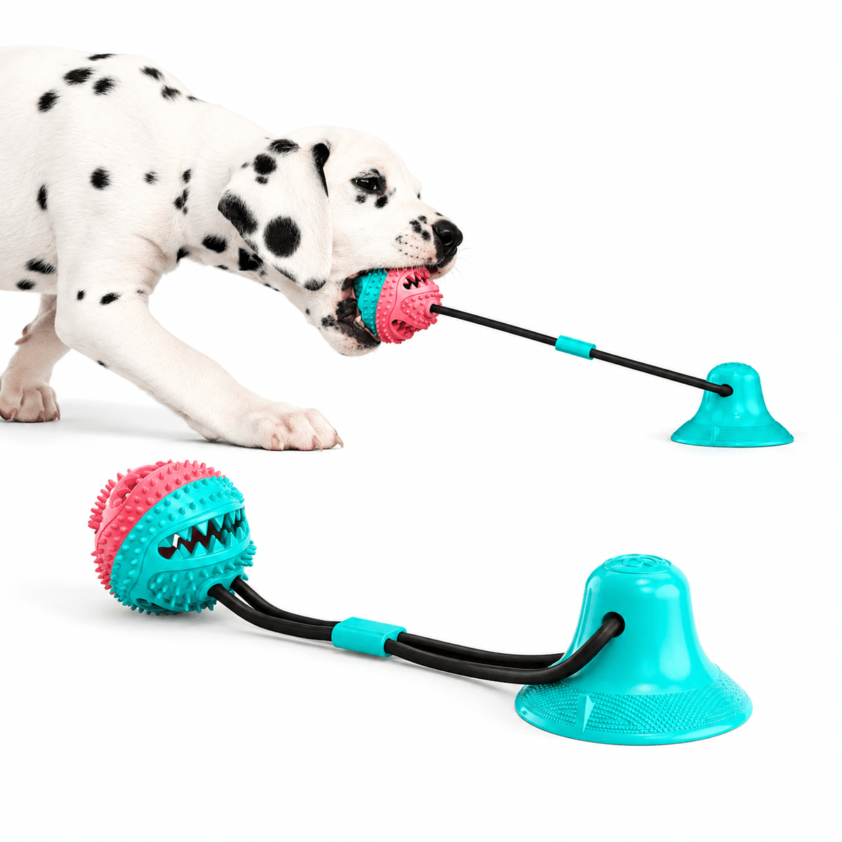 Suction Cup Dog Chew Toy with Treat Ball - Markif Pet Shop