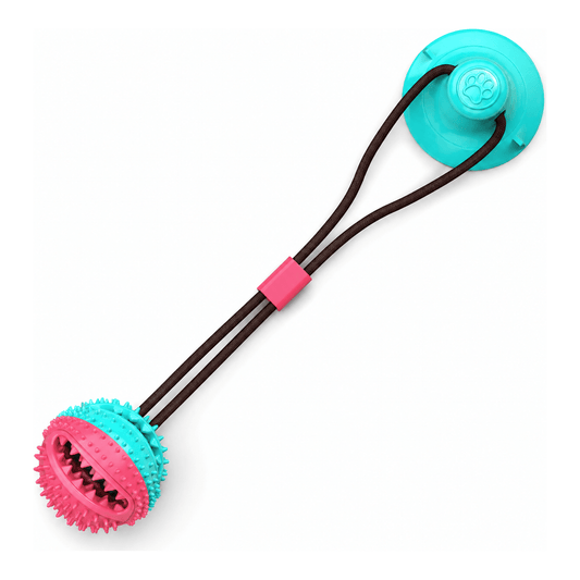 Suction Cup Dog Chew Toy with Treat Ball